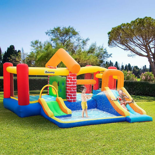 Bouncy castle with slides