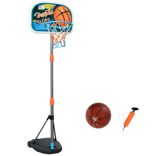 Kids Basketball Set - Adjustable Hoop, Ball, Pump