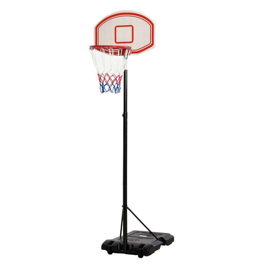 Basketball Stand 175-215cm Adjustable Height Sturdy Hoop with Wheels Base